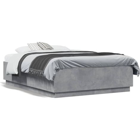Maison Exclusive - Estructura de cama madera de ingeniería gris h
