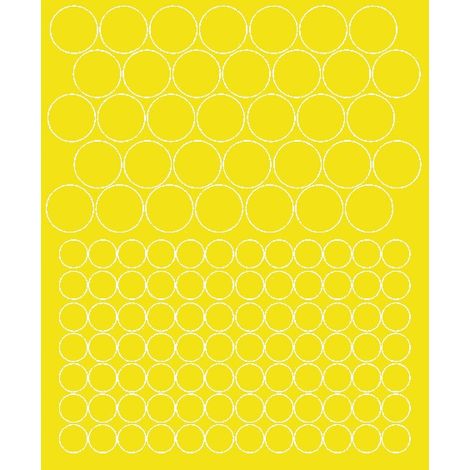 Pegatinas para casco de bicicleta y ruedas, 119 unidades, color amarillo brillante.