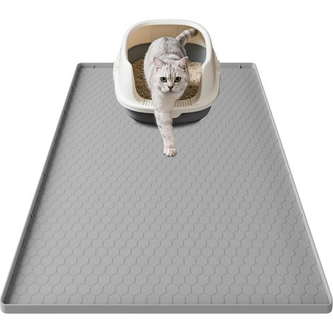 Silicone Cat Litter Mat - 86 x 22 mm, Waterproof, Non-Slip, Easy to Clean - Multi-Use for Feeding and Floor Protection (1/5)
