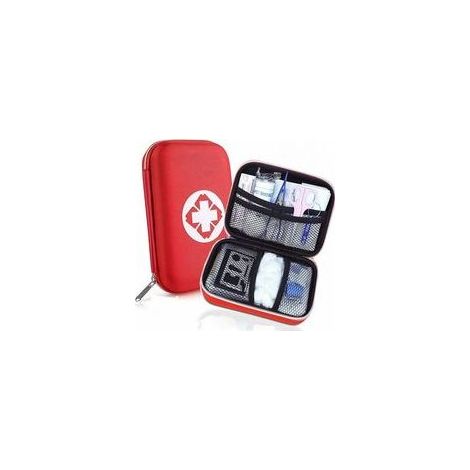 CE-zertifiziertes Erste-Hilfe-Set – Kompaktes Gewicht 450 g – Wasserabweisende Nylontasche – Für Camping, Wandern und Wassersport (1/5)
