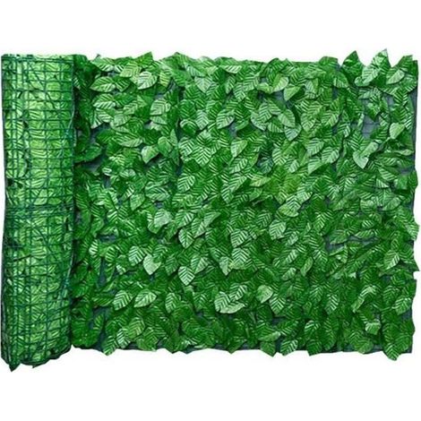 Feuille clôture Panneaux artificielle feuille écran de couverture Rouleau mur Aménagement paysager Balcon 0.5x3M (1/4)