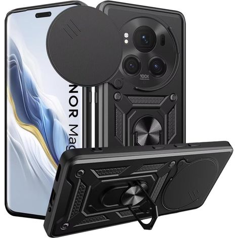 Custodia rinforzata per Honor Magic 6 Pro 5G, CamShield Slide, nera (1/5)
