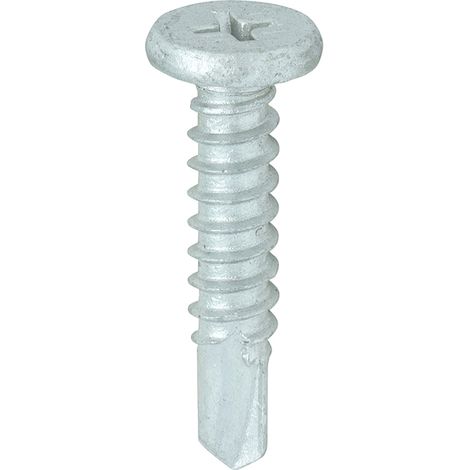 TIMCO Self-Drilling Metal Framing Low Profile Pancake Head Exterior Silver Screws - 5.5 x 26 (1/3)