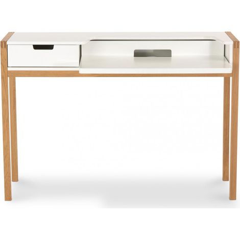 Scrivania di legno in stile scandinavo Bianco