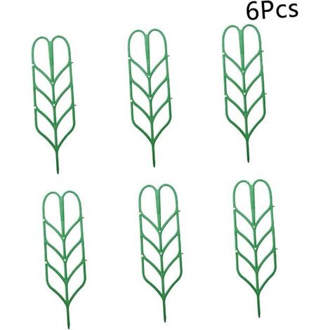 6 Pots Mini Plantes d'Intérieur avec Treillis Grimpeurs pour Plantes, Structure de Support en Cage pour Tuteurs, Pots de Fleurs pour Patio et Balcon, Lot de 6 Accessoires de Jardinage (1/5)