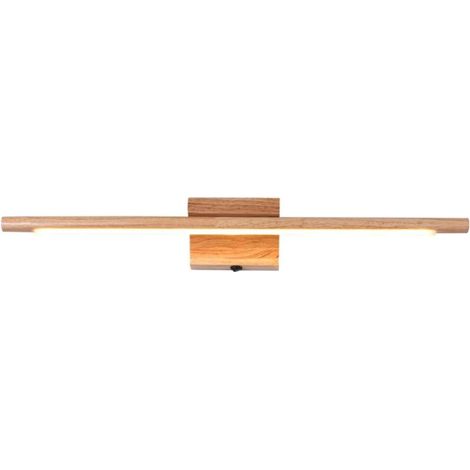 Badezimmerspiegelleuchte Holz mit Schalter Moderne LED Innenwandleuchte IP44 wasserdichte Lampe