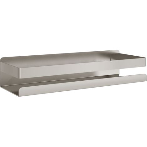 vidaXL Mensola per Doccia 30x10x6 cm in Acciaio Inox 304 Spazzolato (1/5)