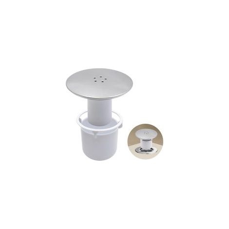 Bonde Douche 90 mm/115mm Bonde de Douche, Siphon Douche, Capot Bonde Douche Interchangeable Chromé, Remplacement de Couvercle de Siphon Douche pour Salle de Bain (1/5)