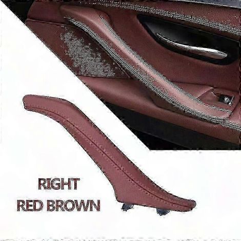 Türgriffverkleidung in Leder für Fahrer- und Beifahrerseite, für BMW 5er F10 F11 F18, Modelle 520i 523i 525i 528i 535i, 2-teiliges Set, elegante Ausführung. (1/5)