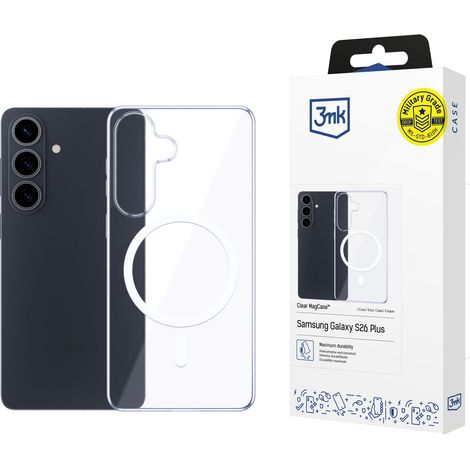 Custodia magnetica trasparente 3mk per Samsung Galaxy S26+ (1/5)