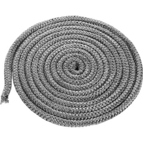 Joint Tressé pour Insert et Poêle, Φ10 mm x 3m joint poele a bois Joint d'étanchéité pour poêle Bande d'étanchéité pour poêle pour Poele a Bois, Cheminée, Chaleur (1/5)