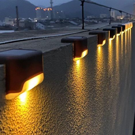 Solarbetriebene LED-Außenleuchten, 16er-Pack, wasserdicht, für Treppen, Geländer und Terrassen (1/3)
