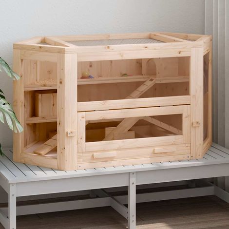 Maison Exclusive - Cage à hamster 80x40x43 cm bois massif de sapin