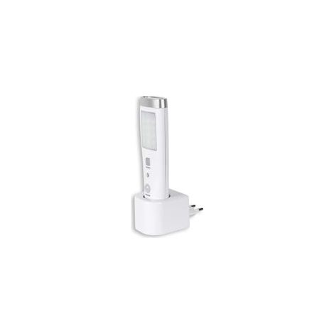 Lampe torche à détecteur de présence 60°, 15 LED, rechargeable, 3,7 V, 15 cm, blanc –