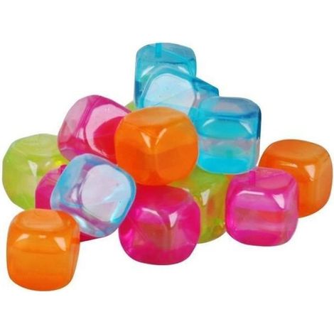 Una confezione da 10 cubetti di ghiaccio in plastica riutilizzabili è l'ideale per l'estate. Una scelta rinfrescante per la stagione estiva. (1/3)
