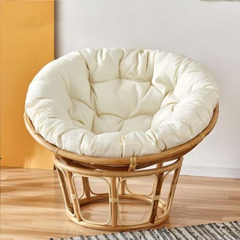 Hängesesselkissen - Gemütliches Nest-Design - Rund und dick - Radar-Eiersessel, für den Innen- und Außenbereich - Balkon und Garten (80 cm) (1/5)