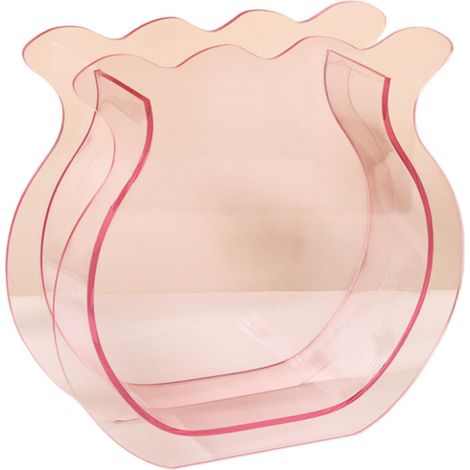 Vasi in acrilico trasparente infrangibile con design rosa