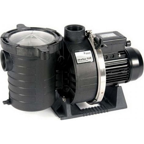 Pentair – Pompe de filtration UltraFlow Plus 3 CV triphasée – Débit 28,8 m³/h – Moteur silencieux et auto-amorçant – Résistante à la corrosion - UF 3 CV