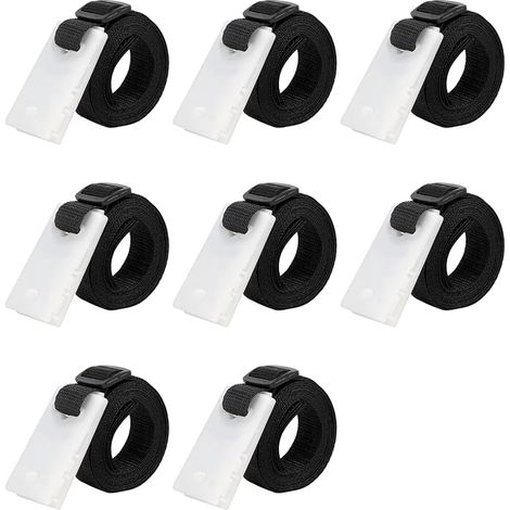 Set of 8 Support Straps, Fixing for Pool Solar Tarpaulin, Set of Wheels for Parasol and Pool Cover Straps (1/5)