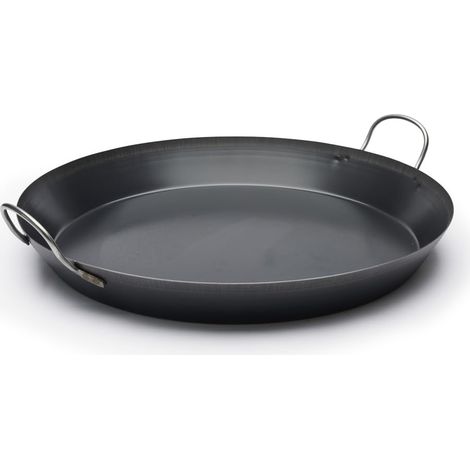 De Buyer 5023.60 "La Lyonnaise", Padelle per Paella, 2 manici (1/4)