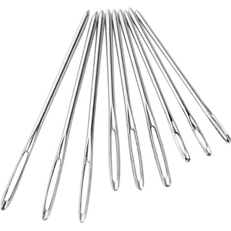 Set de 9 Grosses Aiguilles sans Pointe pour Tricot Couture en Acier Inoxydable avec Boite (1/5)