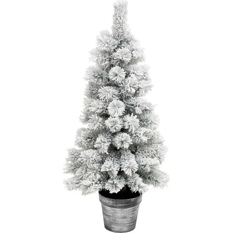 Sapin de Noël Artificiel Enneigé "Windy Peak" 100cm Vert