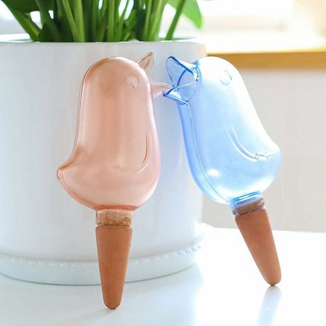 DEESSE SHOP - Irrigation goutte à goutte automatique pour jardin, Science en forme d'oiseau Arrosage automatique des plantes Ajout facile d'eau goutte à goutte pour jardin Maison Intérieur Extérieur/F (1/5)