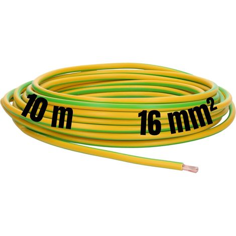 Lapp 4520006 H07V-K 16,0 mm² Verde-Giallo, Cavo di Messa a Terra, Conduttore di Protezione da 16 mm2, Cablaggio Flessibile in PVC