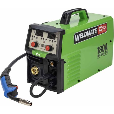 SIP WELDMATE AUTOPLUS 180A MIG/ARC/TIG Synergic Inverter Welder - L42 x W18 x H30 cm (1/5)
