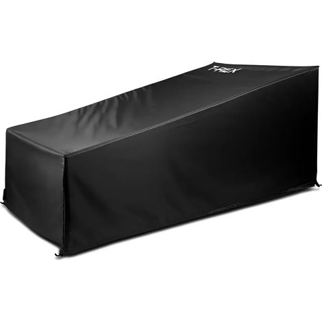 Copertura Lettino 76x175 h 30/79 cm Poliestere Nero Impermeabile