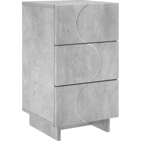 Table de chevet Gris béton 33,5 x 34,5 x 60 cm vidaXL (1/5)