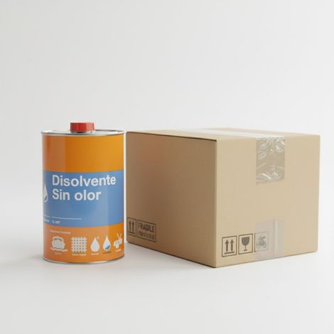 Solvant inodore haute performance 1 litre  Lot de 12 nettoyants pour résine polyester  Diluant pour fibre de verre (1/5)
