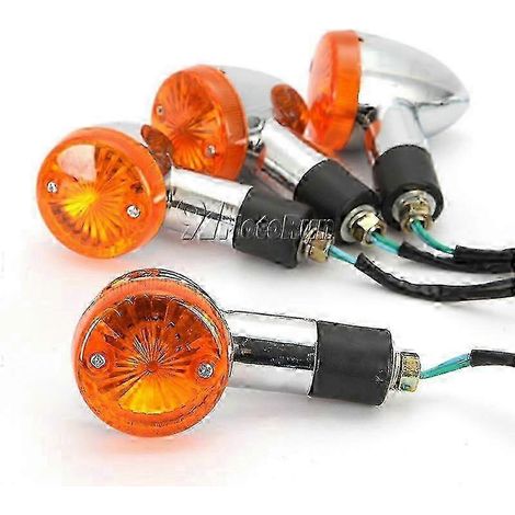 2/4 Stück Motorrad-Blinker im Bullet-Design für Kawasaki Vulcan VN 500 750 800 900 1500 1600 1700 2000 Custom Classic Edition 0923