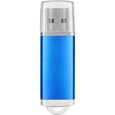 Clé USB 2GB Bleue Transparente Mémoire Portable pour PC et Tablette