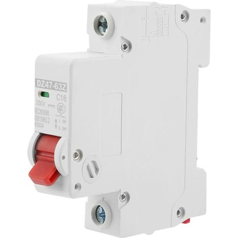 Disjoncteur miniature CC 16 A DZ4763Z1P avec protection contre les fuites de courant et interrupteur pneumatique (1/5)