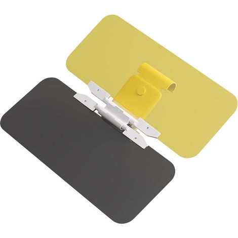 Pare-soleil 2-en-1 pour voiture, protection anti-éblouissement réglable, protection contre les UV, modèle universel pour voitures et camionnettes (1/5)