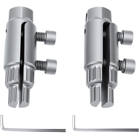 Estrattori per filettature di tubi rotti, utensile per la rimozione di maschi in acciaio legato resistente per tubi da 1/2", 3/4" e 1". (1/5)