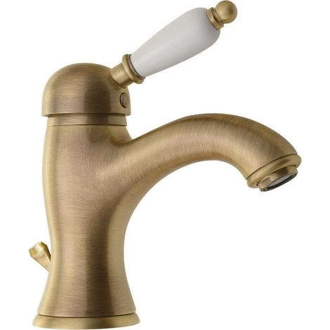 Sapho Kirké - Miscelatore verticale da lavabo, con sistema di scarico, bronzo KI02BB