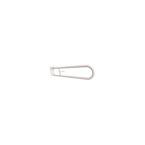 Halbkreisförmiger, neigbarer Halter mit 85-cm-Teller und Papieraufhänger, weiß