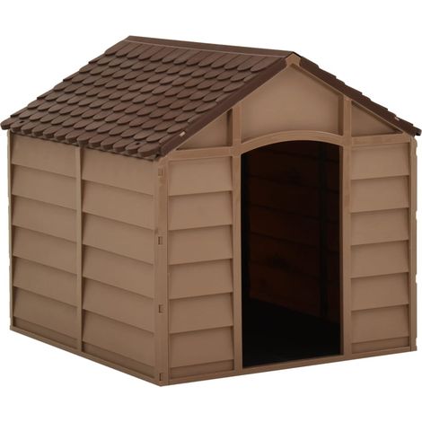 Hundehütte Braun 71x71,5x68 cm PP