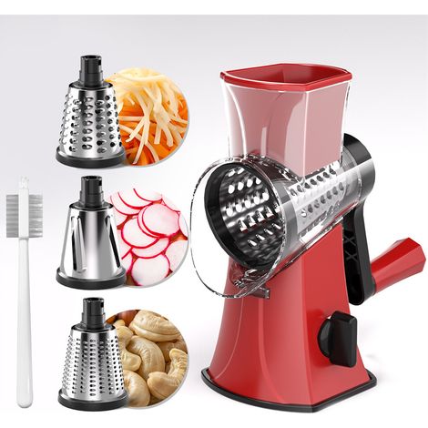 Râpe à fromage rotative coupe-légumes facile à nettoyer pour fruits légumes noix (1/5)