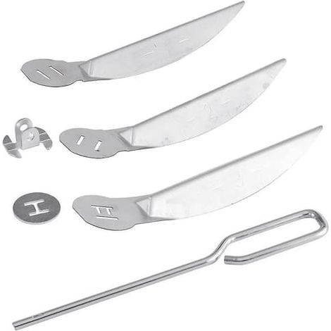 Kit de nettoyage en une seule touche pour barbecues de 47 cm (18-1/2 pouces), pièces de rechange pour barbecues à charbon/barbecues à charbon 7443 90719 (1/4)