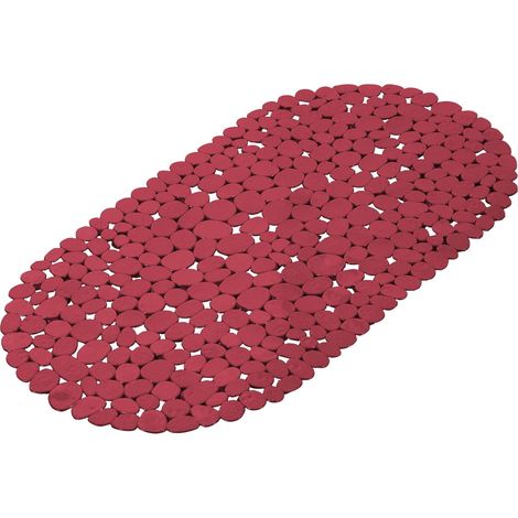 douceur d'intérieur, Fond de Baignoire (36 x 69 cm) Vitamine Sdb Framboise, PVC Uni (1/2)