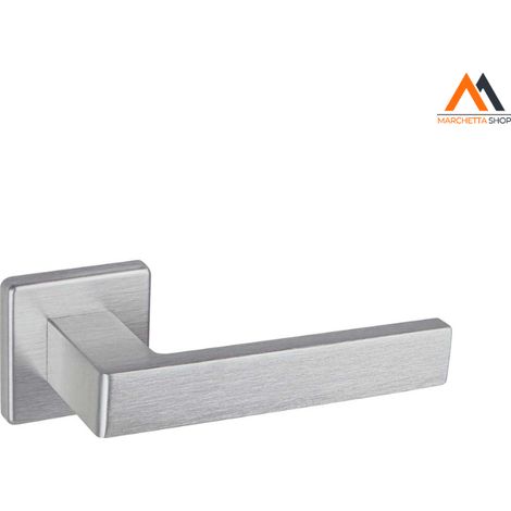 MANIGLIA SU ROSETTA QUADRA H7 WILLY ALU - TAGLIA: WILLY ALU - COLORE: BRONZO ANOD SATINATO