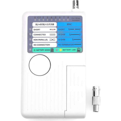 Testeur de câble réseau 4 en 1 RJ11 RJ45 USB BNC Câble Tracker Testeur de câble (1/5)