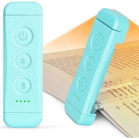 Lampe de lecture pour livres, lampe de lecture respectueuse des yeux, 3 couleurs et 5 niveaux de luminosité, intensité (1/5)