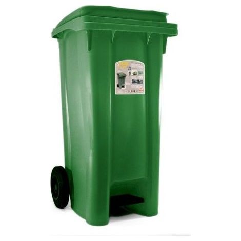 Poubelle à Pédale 120 Vrd 55X50 h 94 Stefanplast