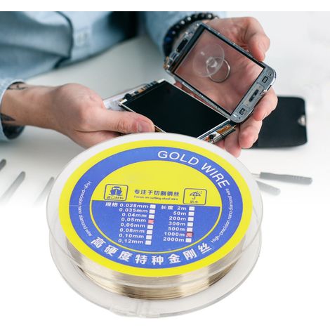 Trenndraht für LCD-Bildschirme, Stahldraht zur Bildschirmtrennung, Diamantdraht, 0,05 mm, 1000 m (1/5)