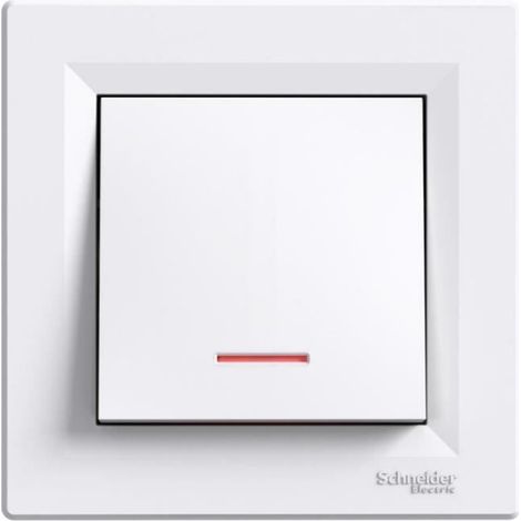 Interrupteur Va-et-vient - Blanc - 10 A - 2300 W - Pour Installation Encastrée Intérieure