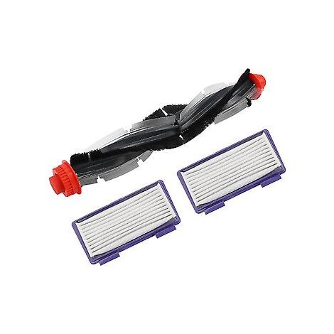 1 Stück Ersatz-Kombinationswalzenbürste + 2 HEPA-Filter für Neato XV-21 XV